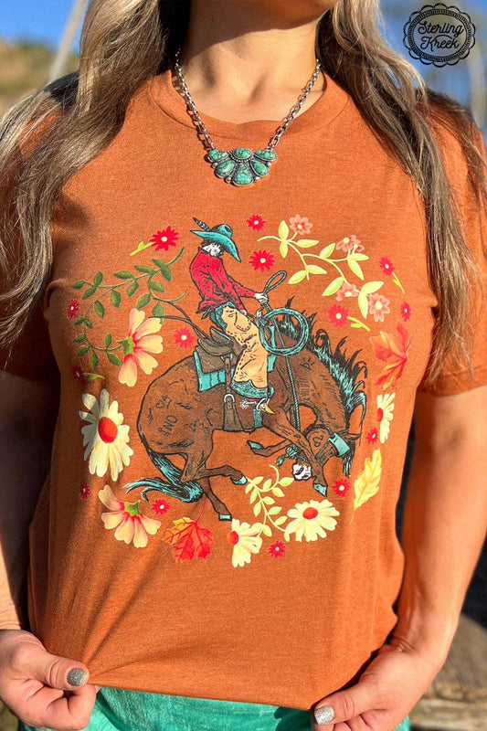 Shirts Women’s Somewhere South Bronc Tee