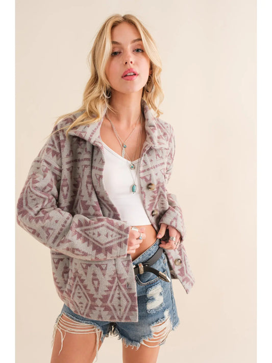 Women’s Crop Blanket Jacket Outerwear 34226J