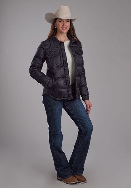 Outerwear Women’s Roper Black Crushable Parachute Jacket 03-098-0693-6003