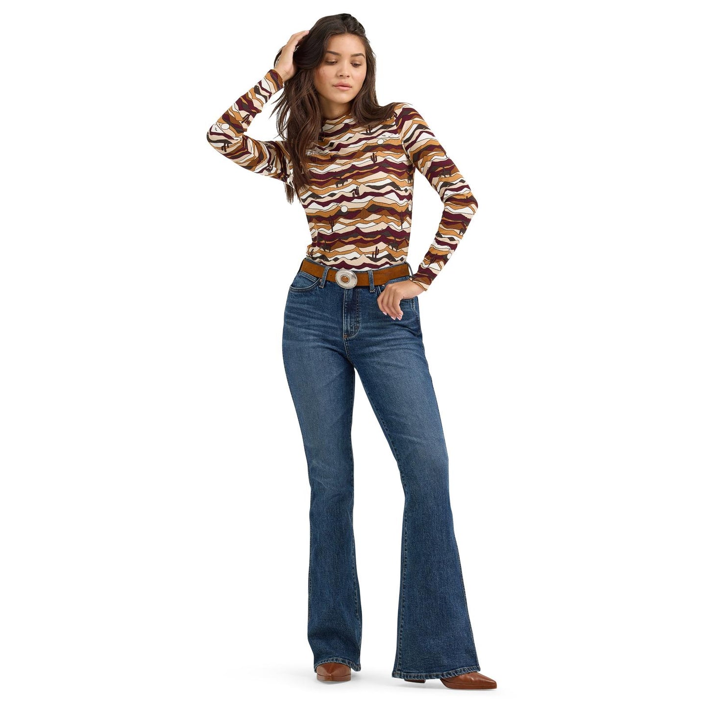 Shirts Women’s Wrangler Long Sleeve Knit 112367393
