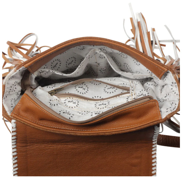 Purses Myra Bags Boho Chic Style Leather & Hairon Bag S-4403