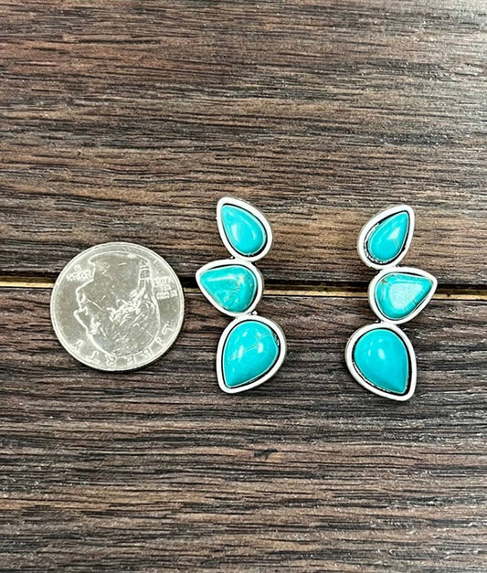 724212, Turquoise Stud Earrings