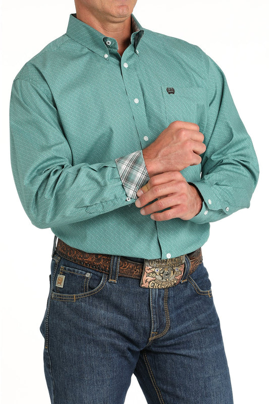 Shirts Mens Cinch Long Sleeve Geo Print MTW1105830