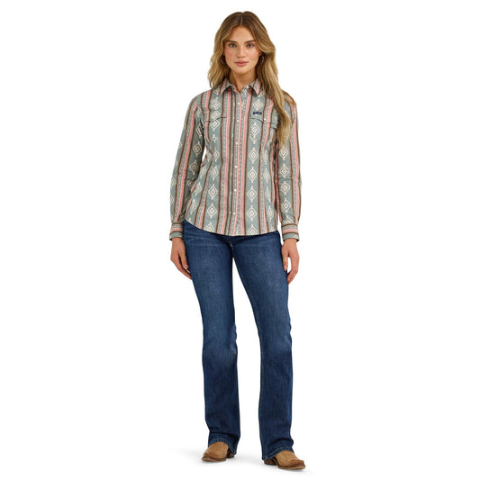Shirts Women’s Wrangler Retro Long Sleeve Snap 112367279