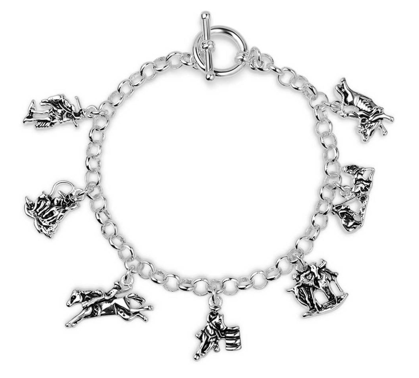 Jewelry Montana Silversmiths Charms Of Champions Rodeo Bracelet BC5767