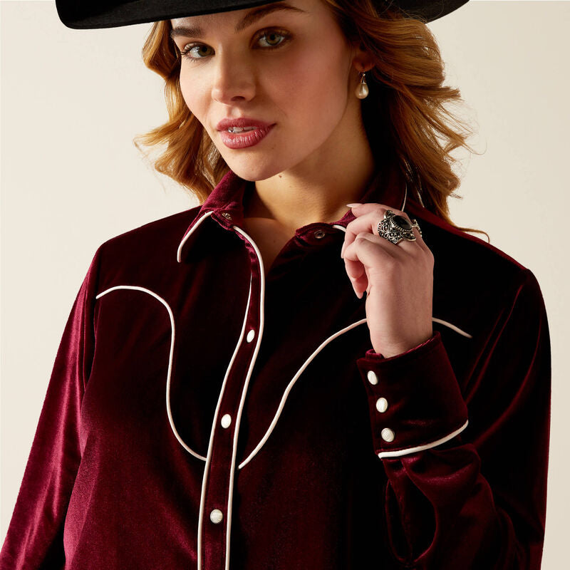 Shirts Women’s Ariat Casa Rosa Long Sleeve Snap 10053976