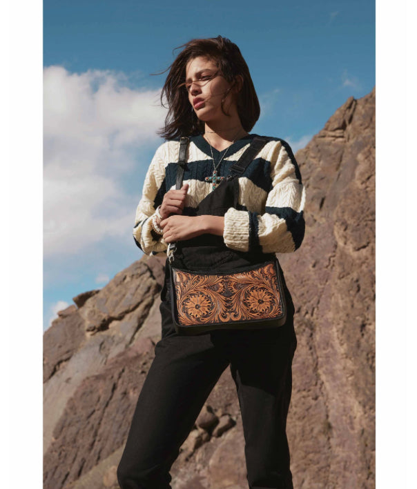 Purses Myra Bag Sunflower Gorge Hand-Tooled Bag S-8087