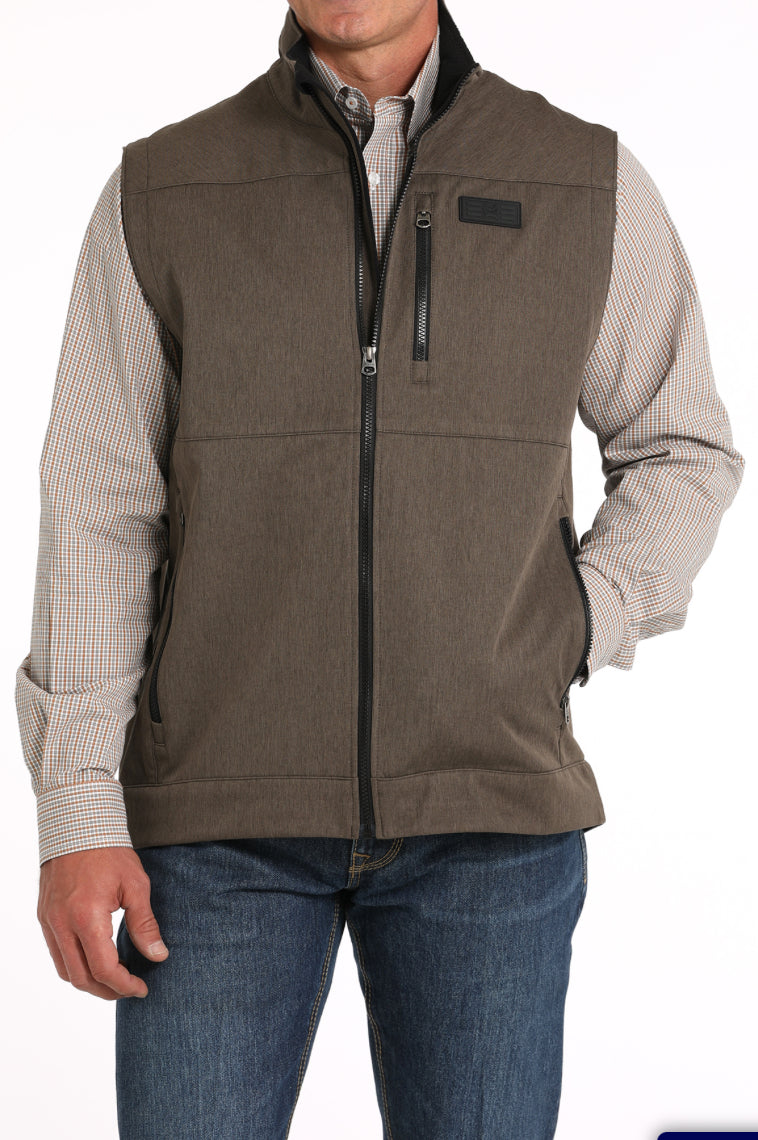 Outerwear Mens Cinch Bonded Vest Brown MW1515020