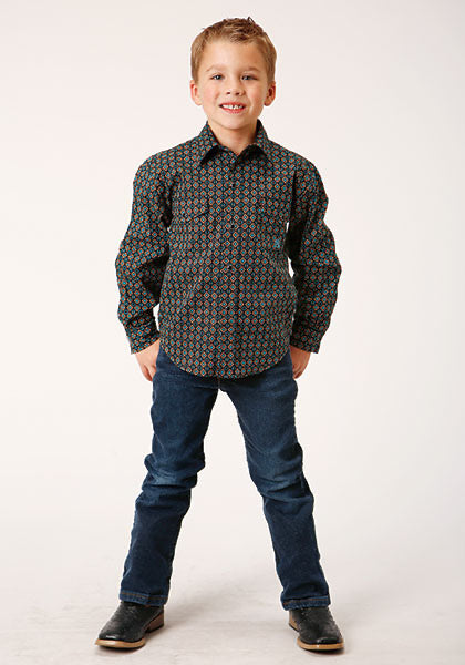 Shirt Boys Roper Amarillo Snap Long Sleeve 3-030-0225-6015