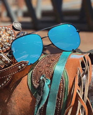 Accessories Sunglasses Jaden Aviator In Baja Blue