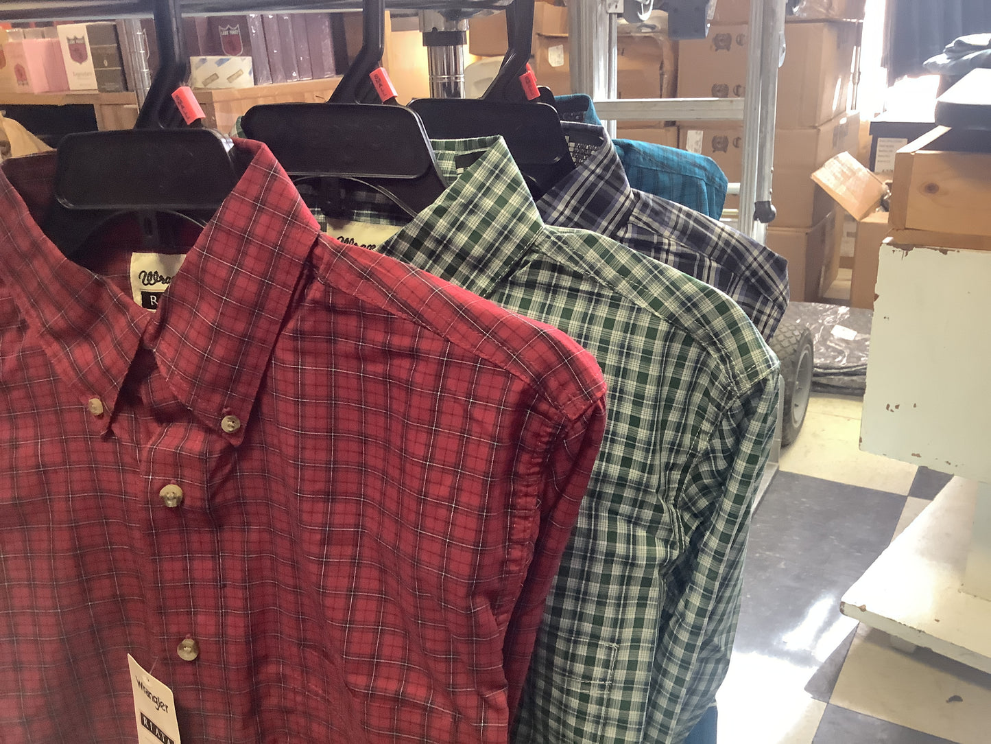 Shirts Men’s Assorted Wrangler Riata Long Sleeve Button 112356525