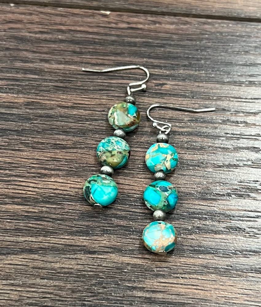 724698, 10mm Round Gemstone Earrings jewelry