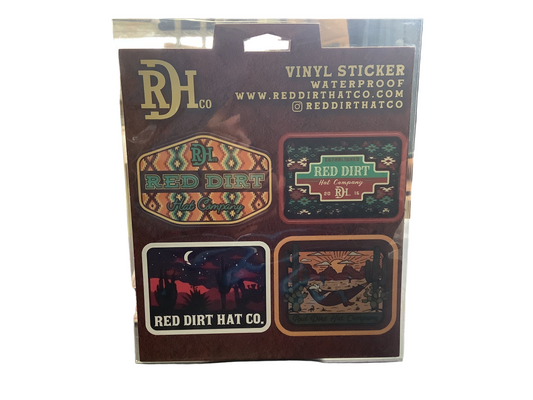 Accessories Red Dirt Vinyl Sticker Pack RDHC-Vintage,Aztec