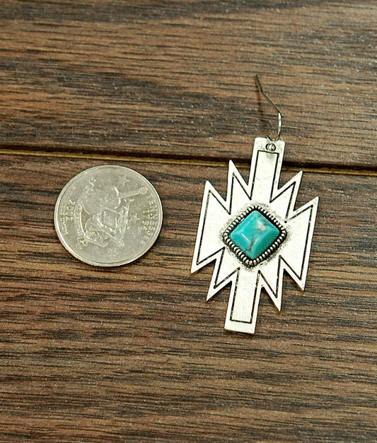 Aztec Turquoise Earrings 720253
