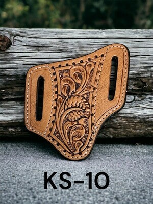 Accessories Pancake Knife Holster Tooled Leaf KS-10