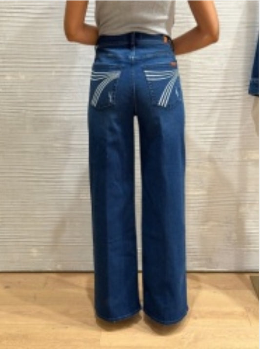 Jeans Women’s Sevens Wide Leg High Rise Jo 7UH00005 1E9 WHITE 7 on pocket (EXCHANGE ONLY)