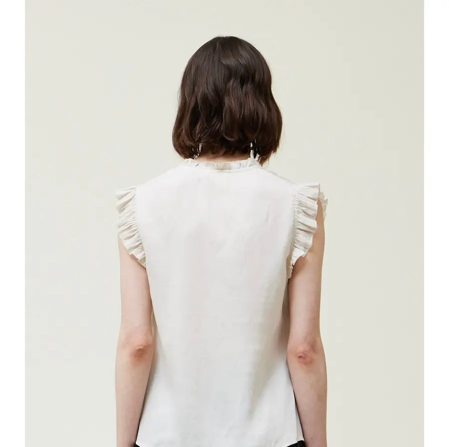 Shirts Women’s Ruffle Sleeve Blouse 40704PP-2