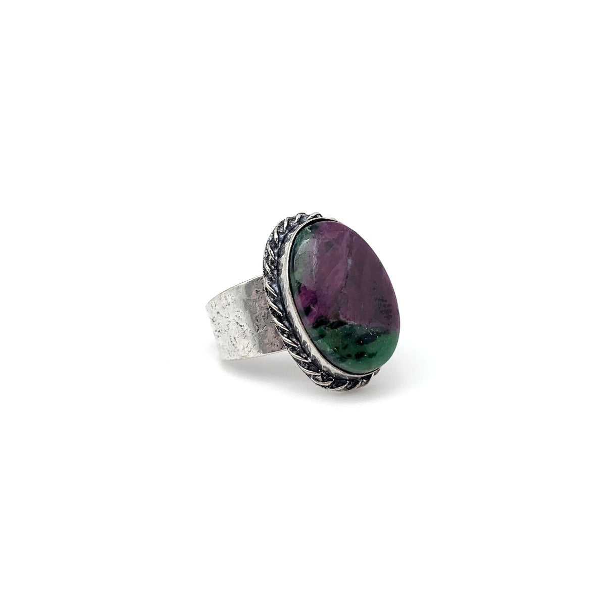 Semiprecious stone Ruby Zoisite Ring – Jewelry R4603