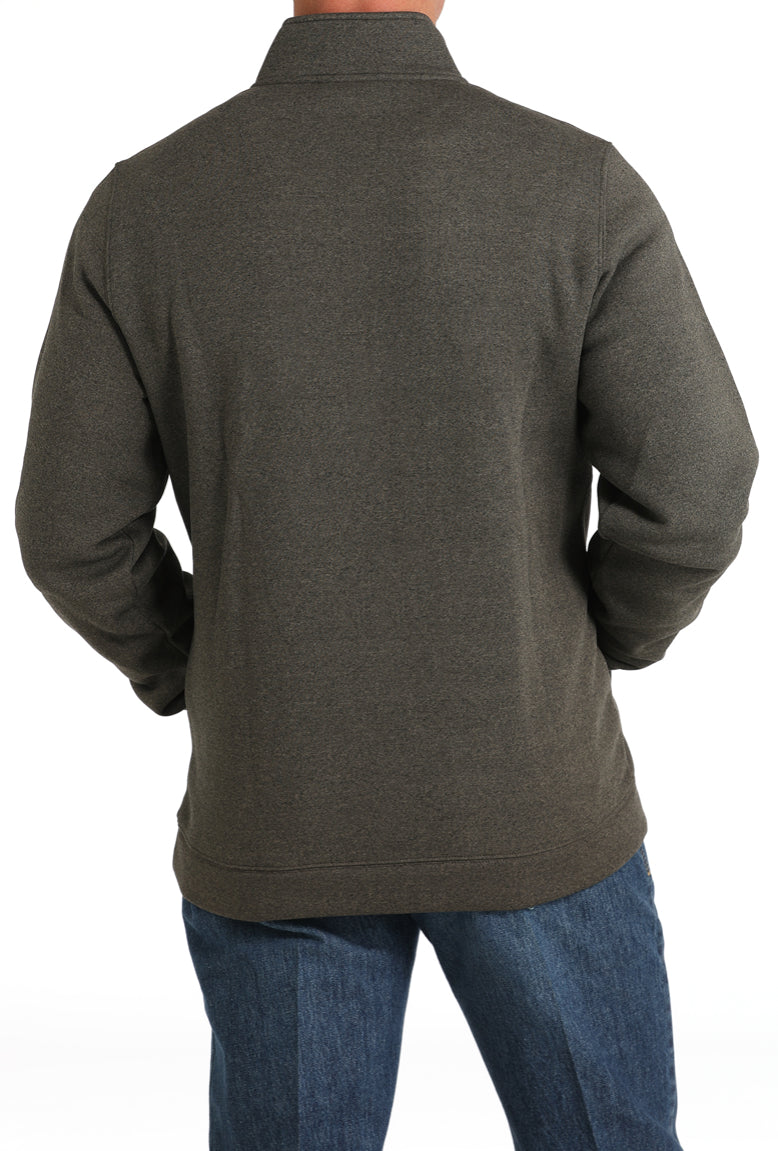 Outerwear Men’s Cinch Half Zip Brown Pullover MWK1913002