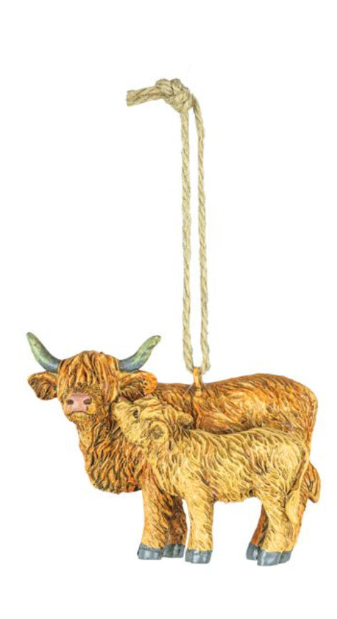 Christmas Ornament Highland Cows 14406