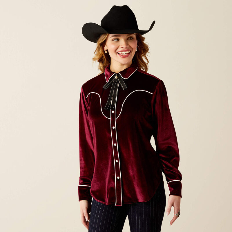 Shirts Women’s Ariat Casa Rosa Long Sleeve Snap 10053976