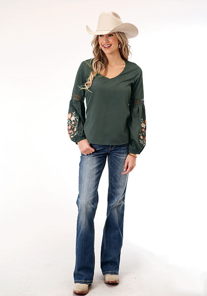 Shirt Women’s Roper Long Sleeve Embroidery 03-050-0565-7076
