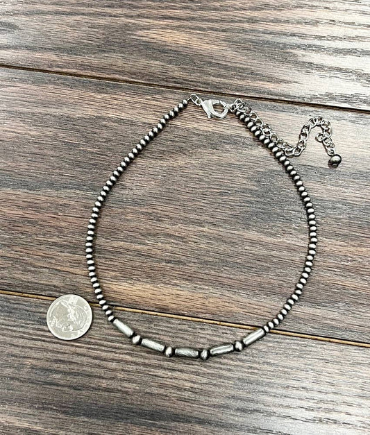 739202, Handmade Navajo Bead Necklace