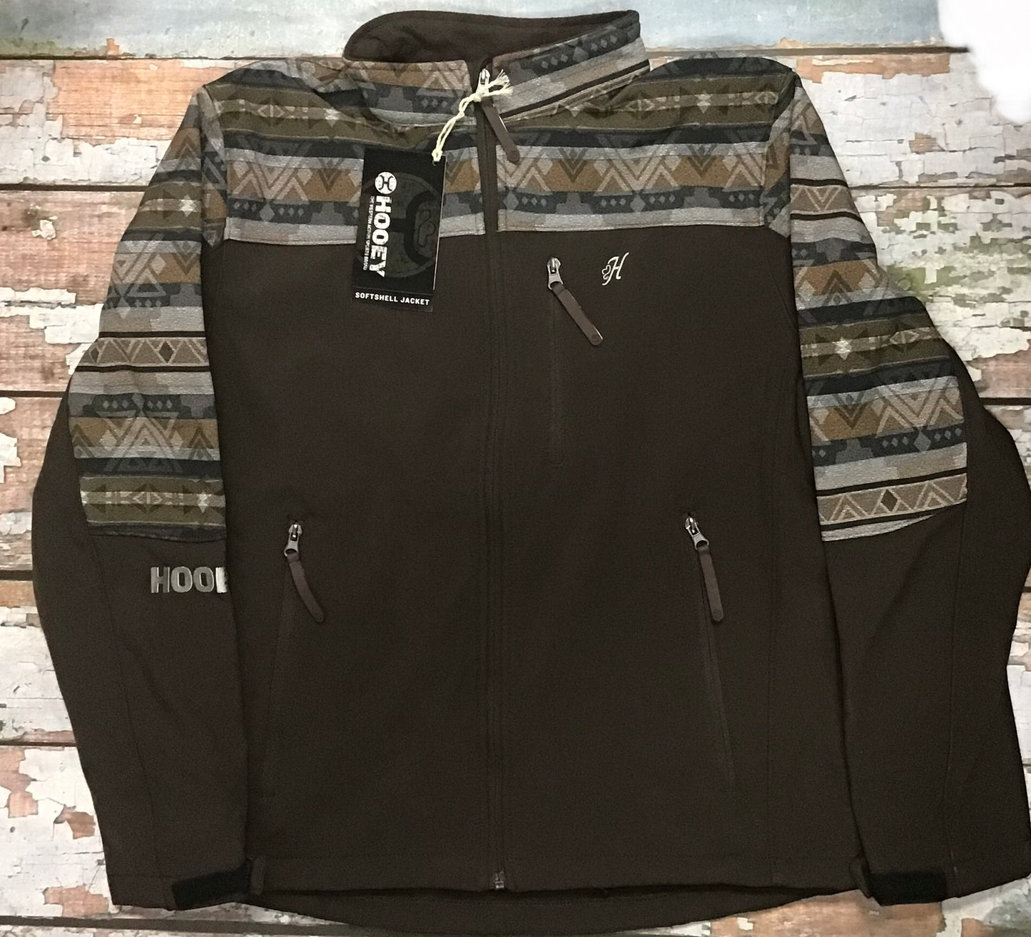 Outerwear Men’s Hooey Softshell Brown Jacket HJ109BRAZ