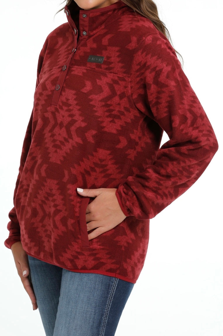 Outerwear Women’s Cinch Polar Fleece Red MAK9820014