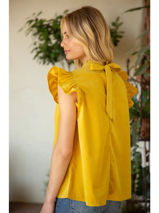 Shirt Women’s Ruffle Sleeve Tie Back 31652-26