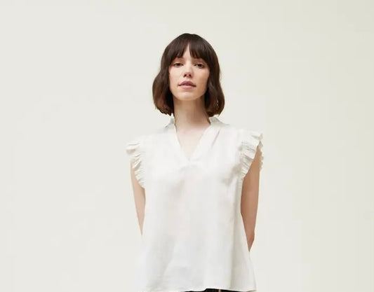 Shirts Women’s Ruffle Sleeve Blouse 40704PP-2