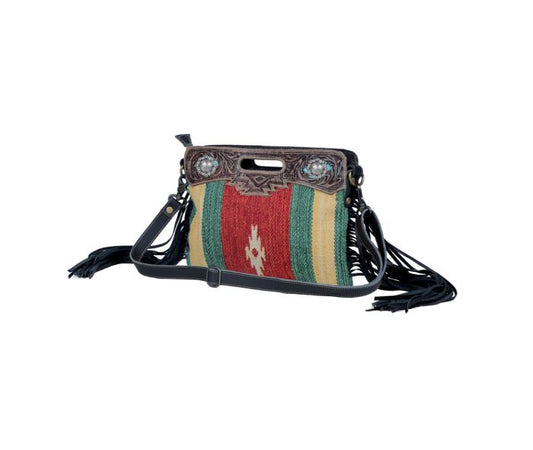 Purses Myra Bag Rubious Hand-Tooled Bag S-3372
