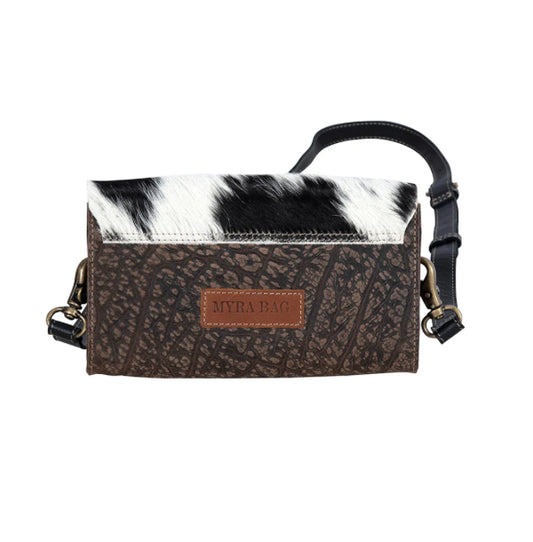 Purses Myra Bag Blazing Bull Trail Leather & Hairon Bag S-8706