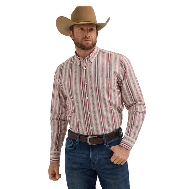 Shirts Mens Wrangler Long Sleeve Button COJO MCJ42405R