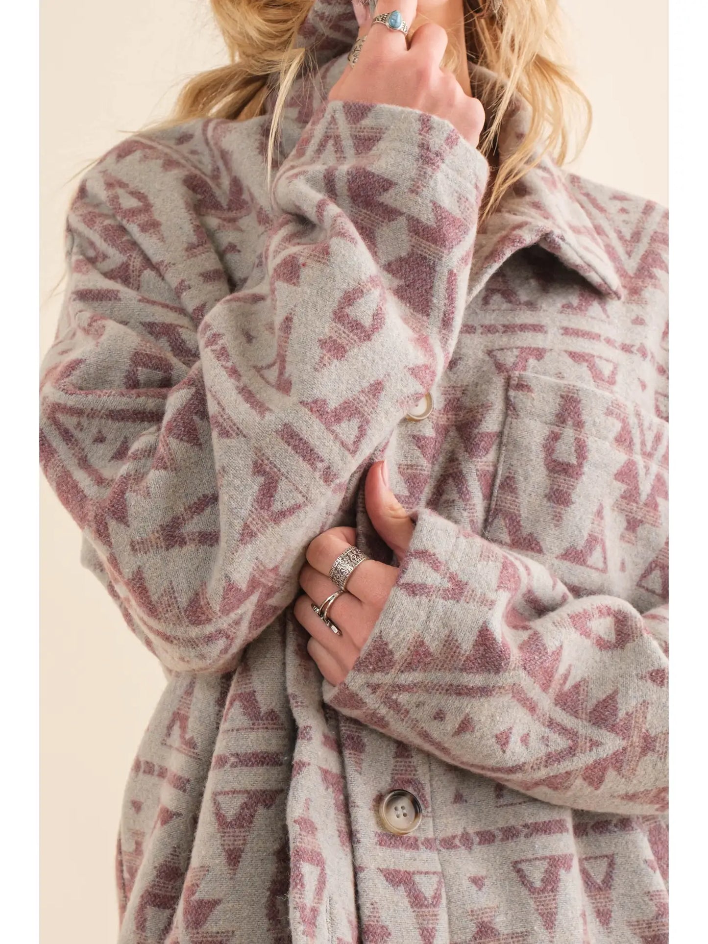 Women’s Crop Blanket Jacket Outerwear 34226J