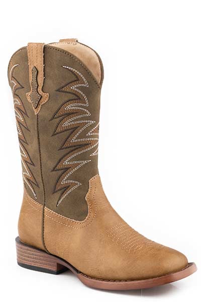 Boots Kids Roper Faux Leather Tan 09-018-1900-3119