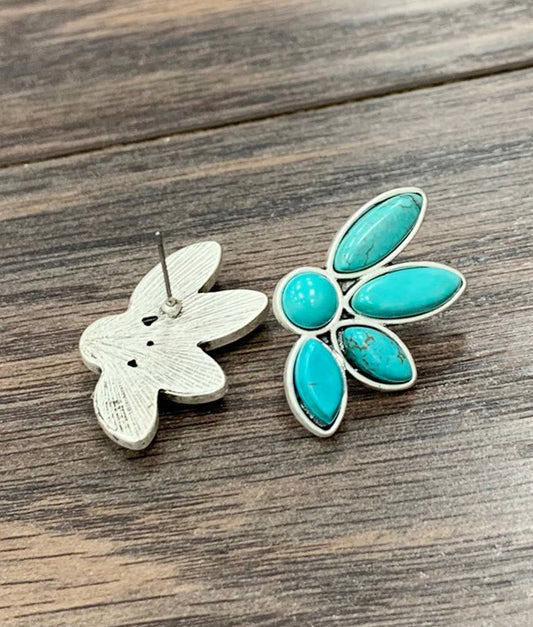 722200, Western Turquoise Stud Earrings