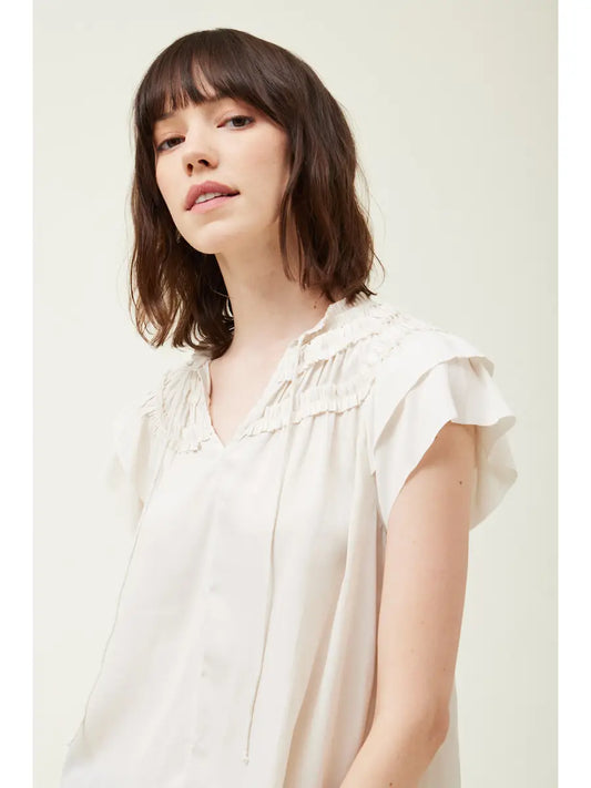 Shirts Women’s Sleeveless Ruffle 41581PP