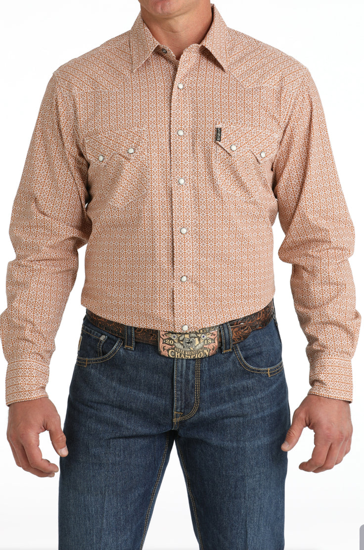 Shirts Mens Cinch Modern Fit Geo MTW1301078