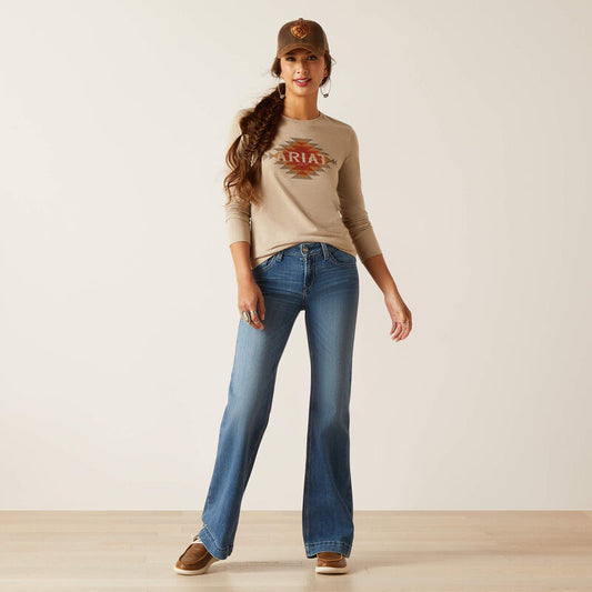 Shirt Women’s Ariat Southwest Logo Long Sleeve 10047916