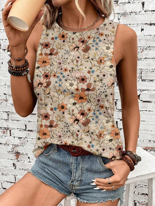 Women’s Round Neck Tank Top RCJY04974