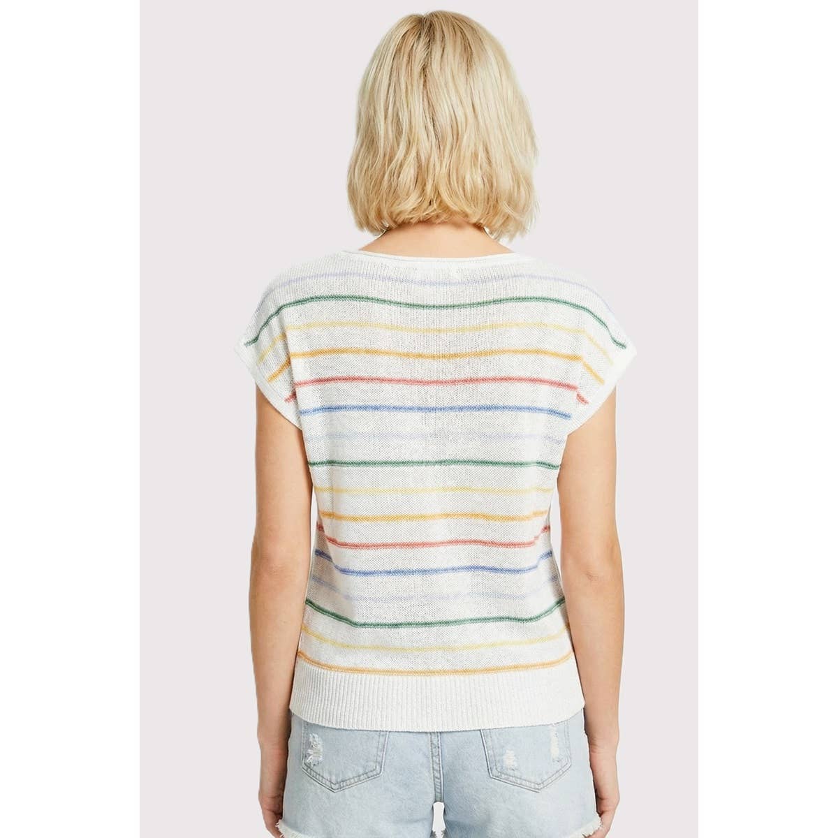MULTI COLOR STRIPED SWEATER 55948