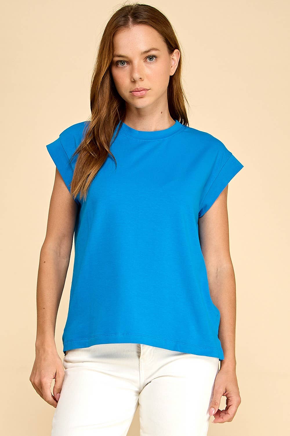 T1478D Short Sleeve Solid Top