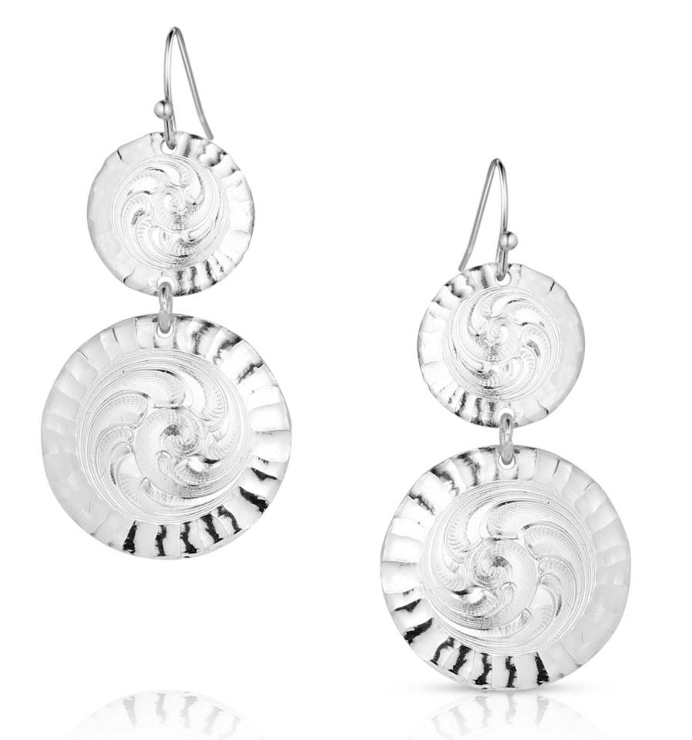 Jewelry Montana Silversmiths Sundance Conchos Earrings ER5813SV