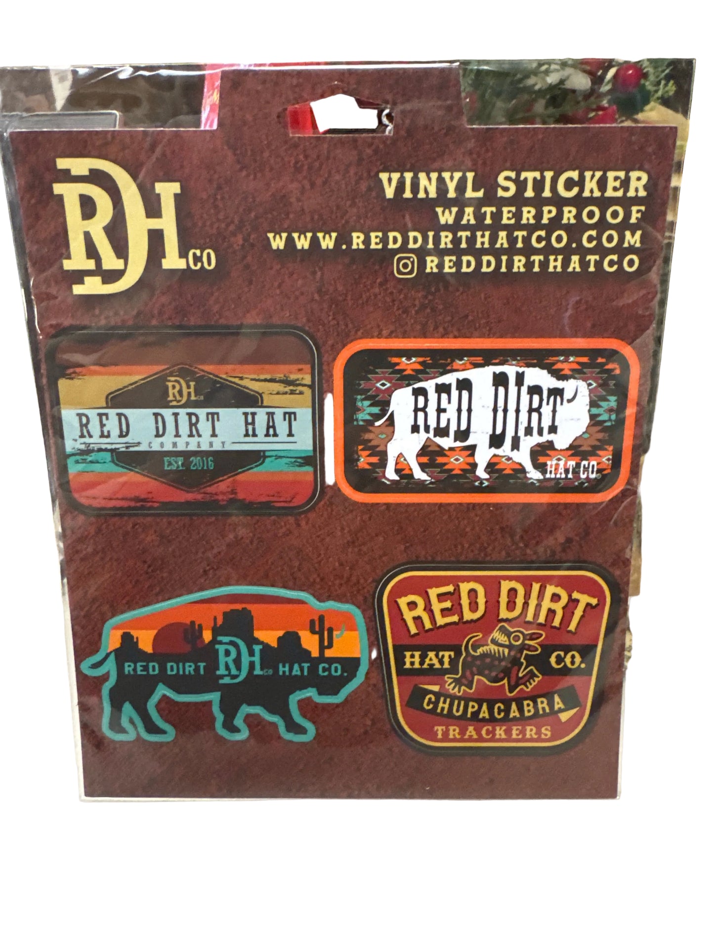 Accessories Red Dirt Vinyl Sticker Pack RDHC-Vintage,Aztec