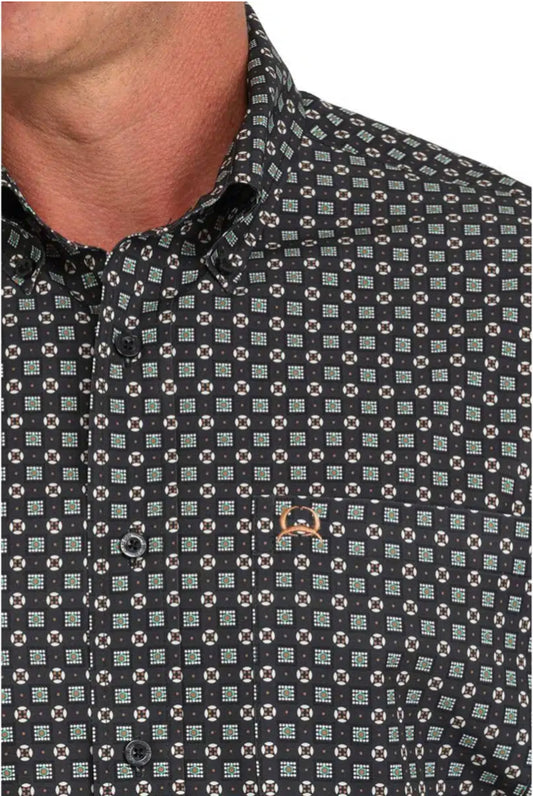 Shirts Men’s Cinch Arena Flex Navy Print MTW1704146