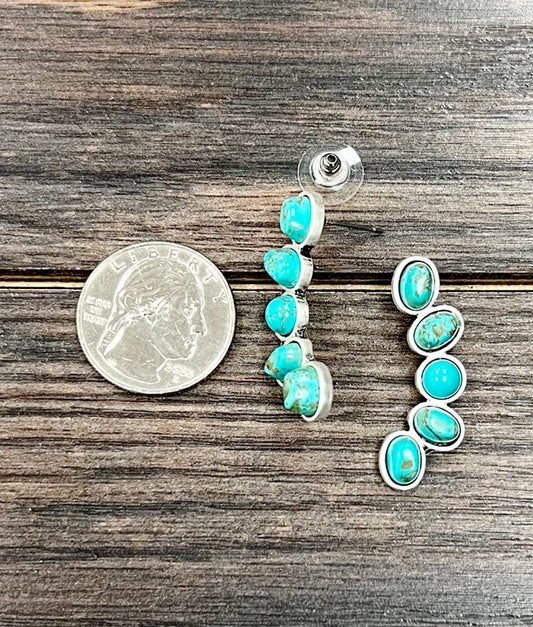 726174, Navajo Turquoise Stud Earrings
