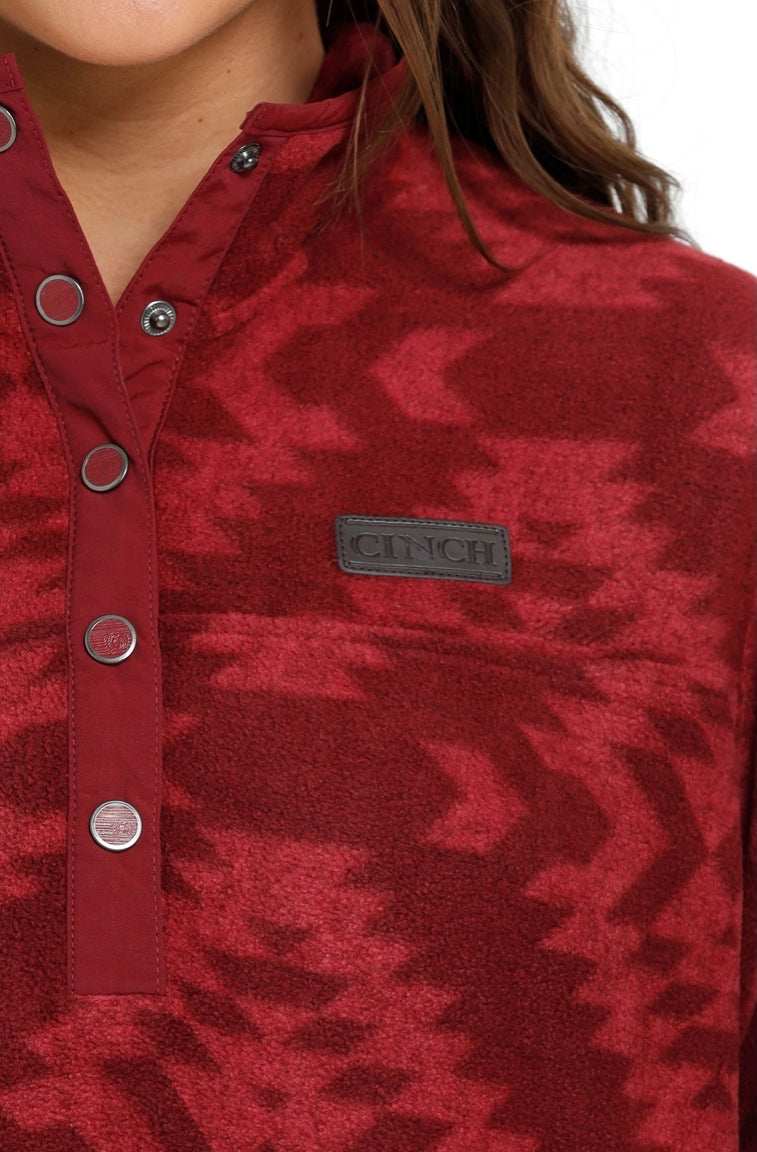 Outerwear Women’s Cinch Polar Fleece Red MAK9820014