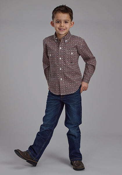 Shirts Boys Roper Long Sleeve Button 3-30-325-6026