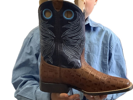 Boots Kids Ariat Knox Brown Croc Print 10074192